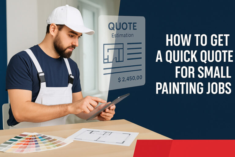 Get a Fast Painting Quote for Small Jobs