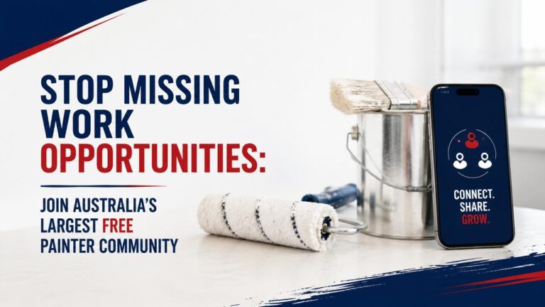 Stop Missing Painter Work Opportunities: Join Australia’s Largest FREE Painter Network
