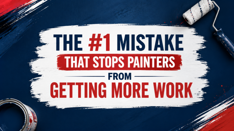 The #1 Mistake That Stops Painters from Getting More Work